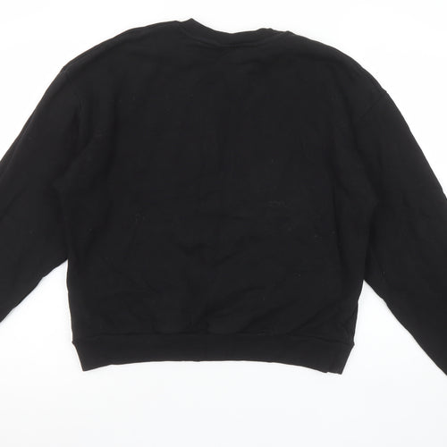 ASOS DESIGN Womens Black Weekend Collective Sweatshirt UK 8