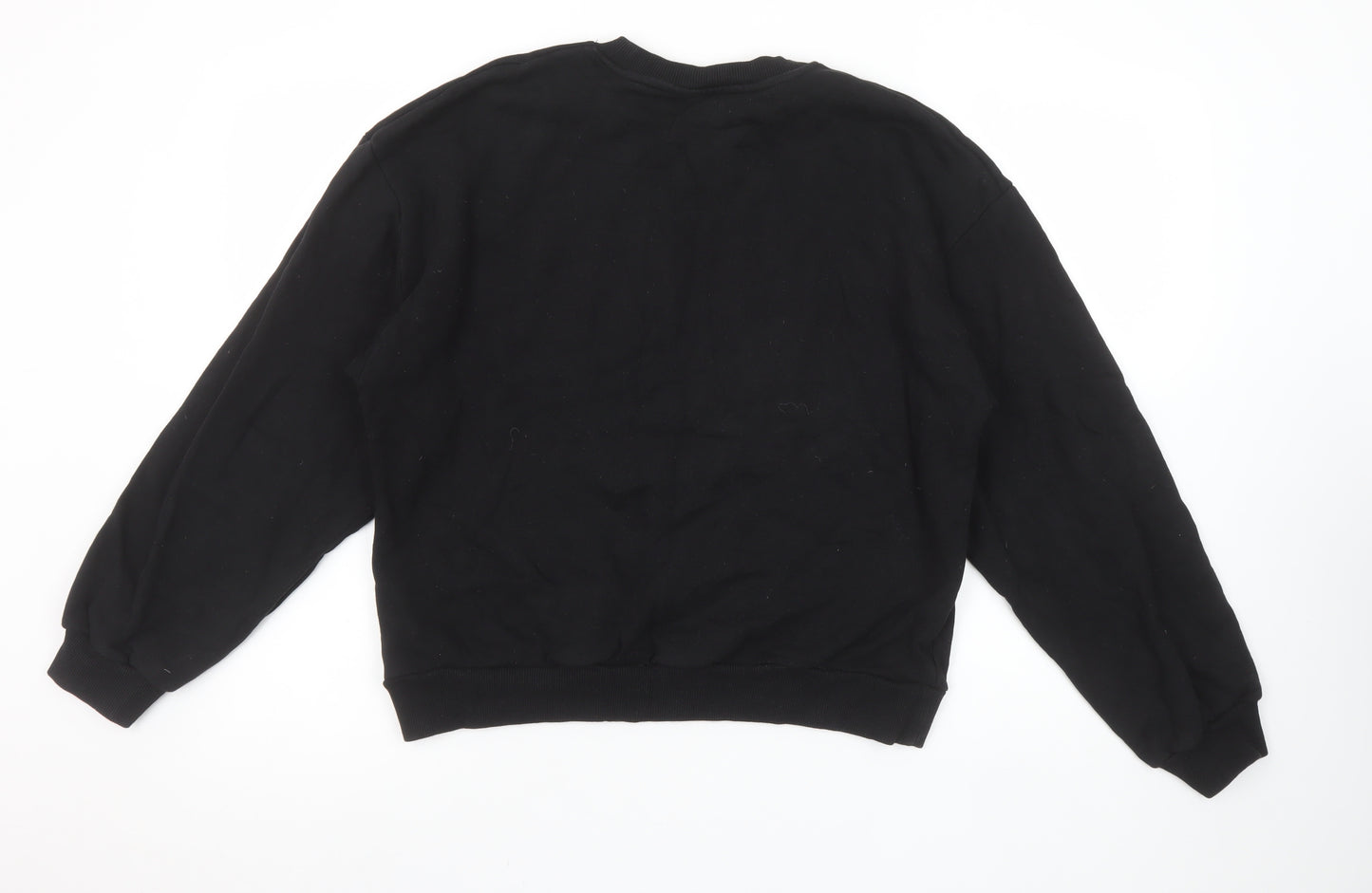 ASOS DESIGN Womens Black Weekend Collective Sweatshirt UK 8