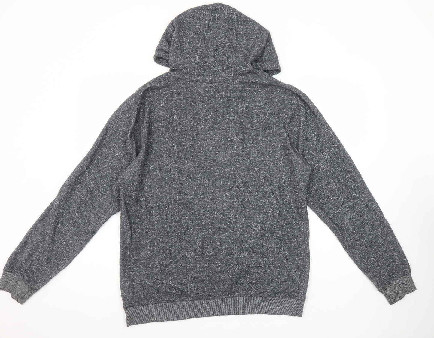 DC Men’s Grey Pullover Hoodie Medium Knit Cotton Blend