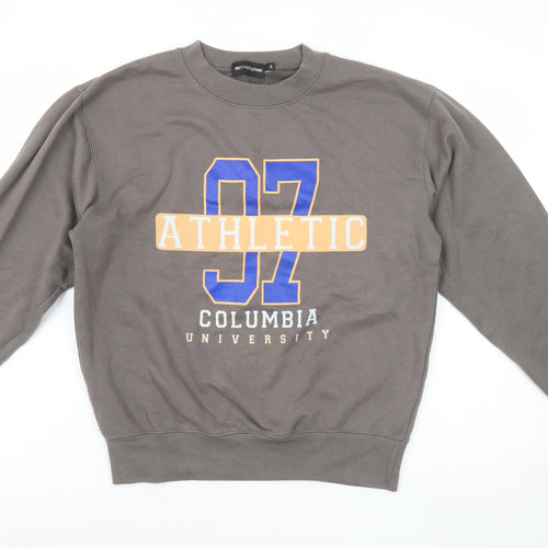 PrettyLittleThing Women’s Grey Athletic 97 Columbia Sweatshirt Small