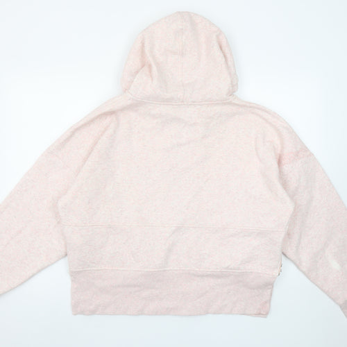 Adidas Stella McCartney Women Pink Full Zip Hoodie Size L Organic Cotton Blend