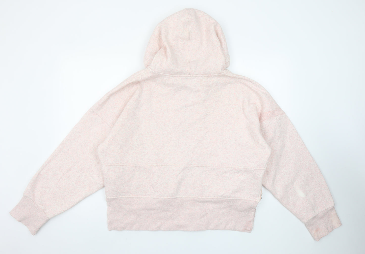 Adidas Stella McCartney Women Pink Full Zip Hoodie Size L Organic Cotton Blend