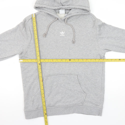 Adidas Womens Grey Size 14 Pullover Hoodie Cotton Blend Casual