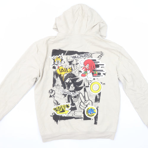 George Girls Beige Sonic the Hedgehog Full Zip Hoodie 12-13 Years