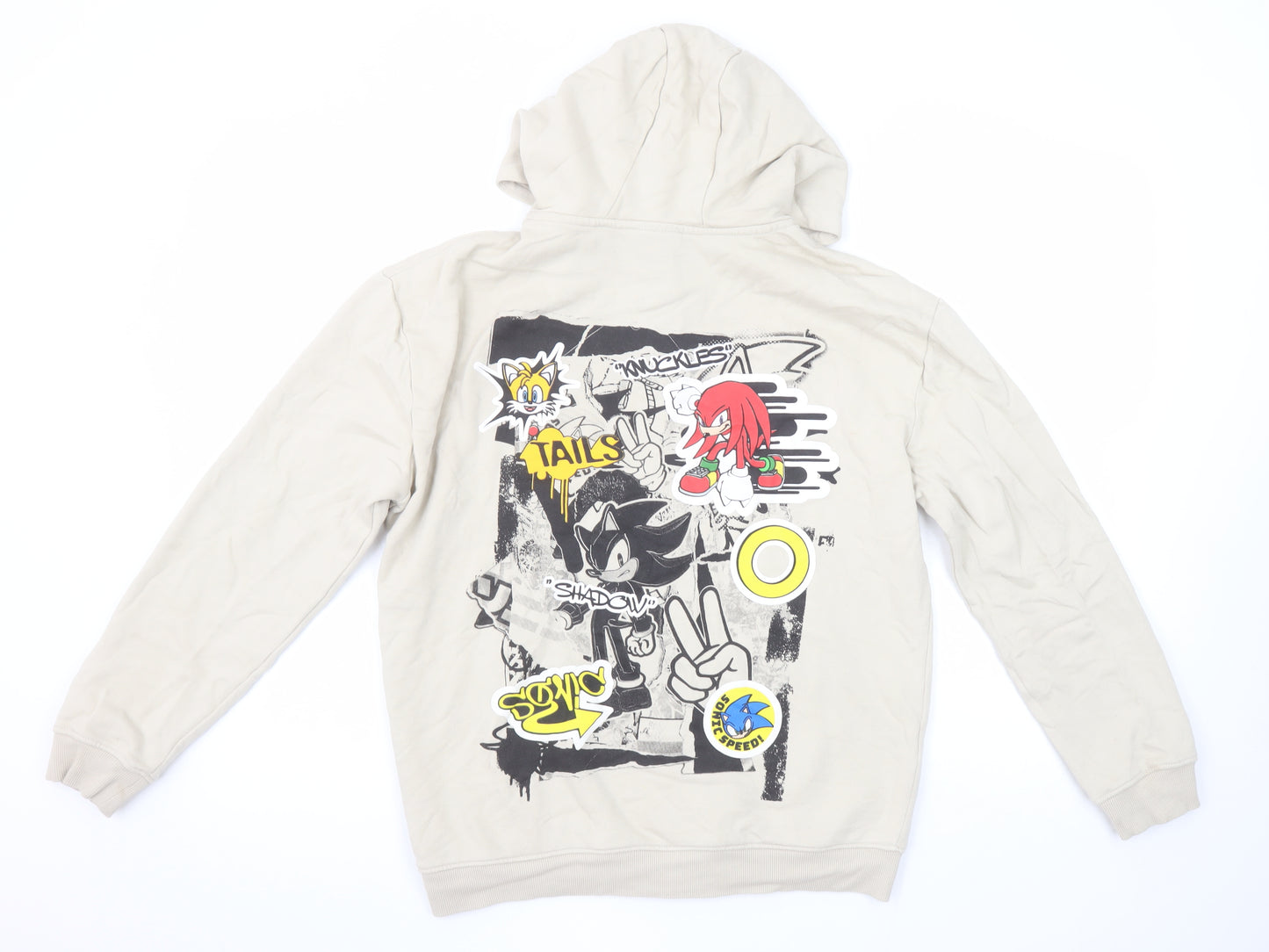 George Girls Beige Sonic the Hedgehog Full Zip Hoodie 12-13 Years