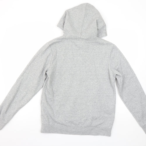 Champion Womens Grey Pullover Hoodie Size M Hooded Logo Sweatshirt