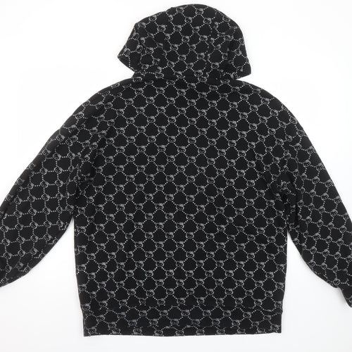 H&M Divided Hello Kitty Black Hoodie Womens S Pullover Cotton Blend