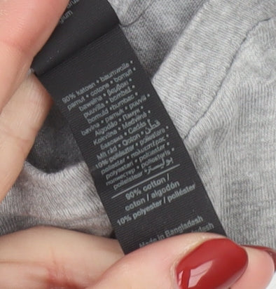 Gildan Men's Grey Graphic Motorcycle Retro Crew Neck T-Shirt Size L