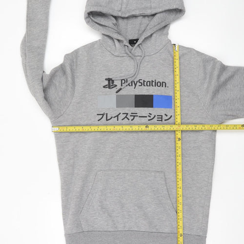 Difuzed Men’s Grey PlayStation Pullover Hoodie Medium Regular Fit