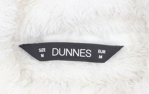 Dunnes Women’s Ivory 1/4 Zip Fleece Pullover Sweatshirt M