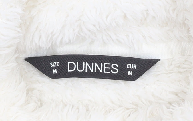 Dunnes Women’s Ivory 1/4 Zip Fleece Pullover Sweatshirt M