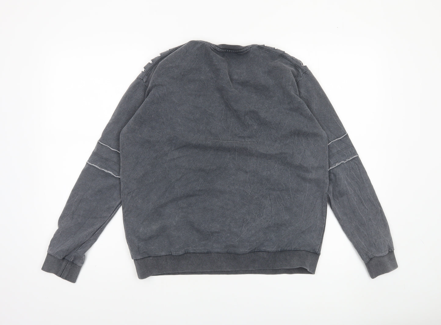 Mavi Womens Grey Crew Neck Pullover Sweatshirt Medium