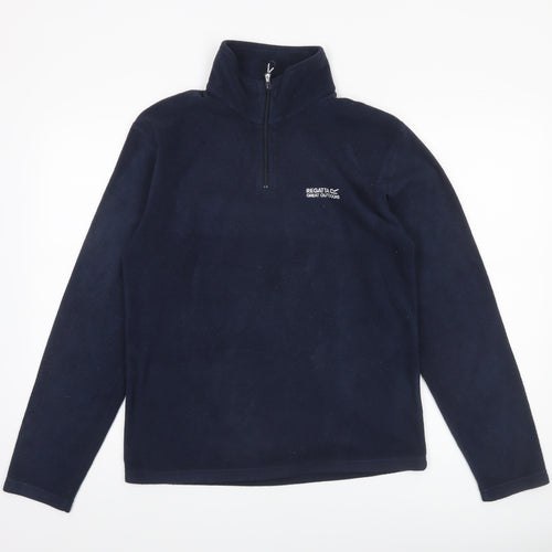 Regatta Men’s Blue Fleece 1/4 Zip Pullover Sweatshirt Size S