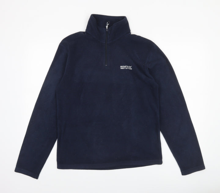 Regatta Men’s Blue Fleece 1/4 Zip Pullover Sweatshirt Size S