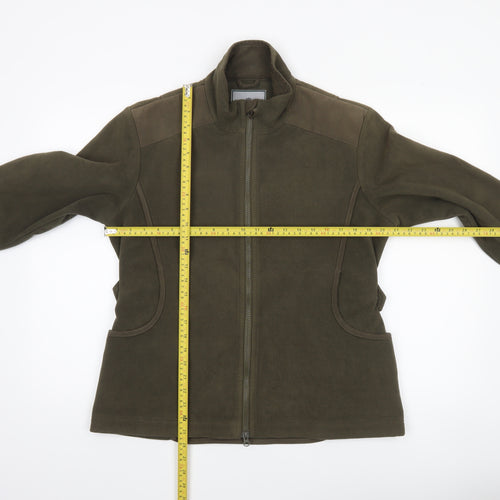 Alan Paine Womens Green Fleece Jacket Size 14 Country Outdoor Style