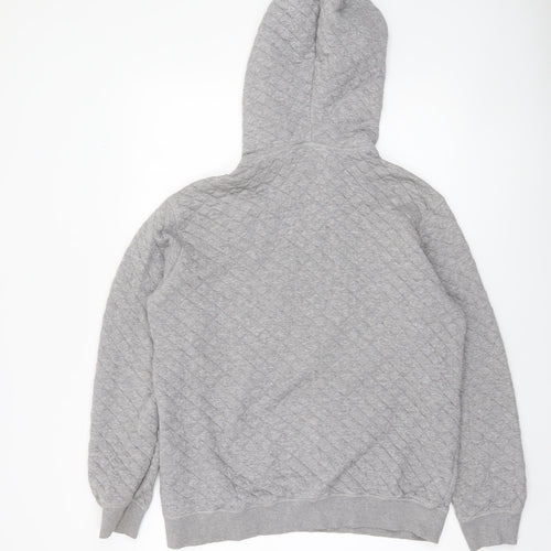 Sofie Schnoor Women’s Grey Quilted NYC Pullover Hoodie Size M