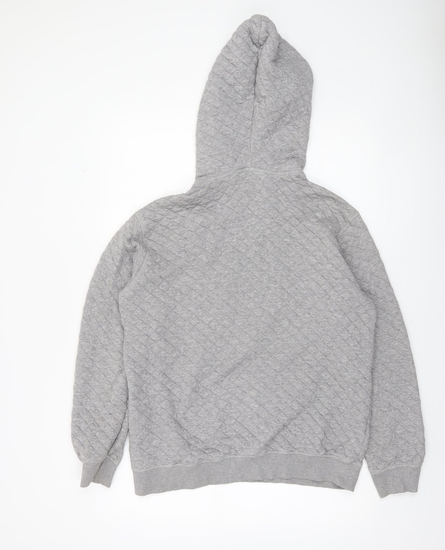 Sofie Schnoor Women’s Grey Quilted NYC Pullover Hoodie Size M