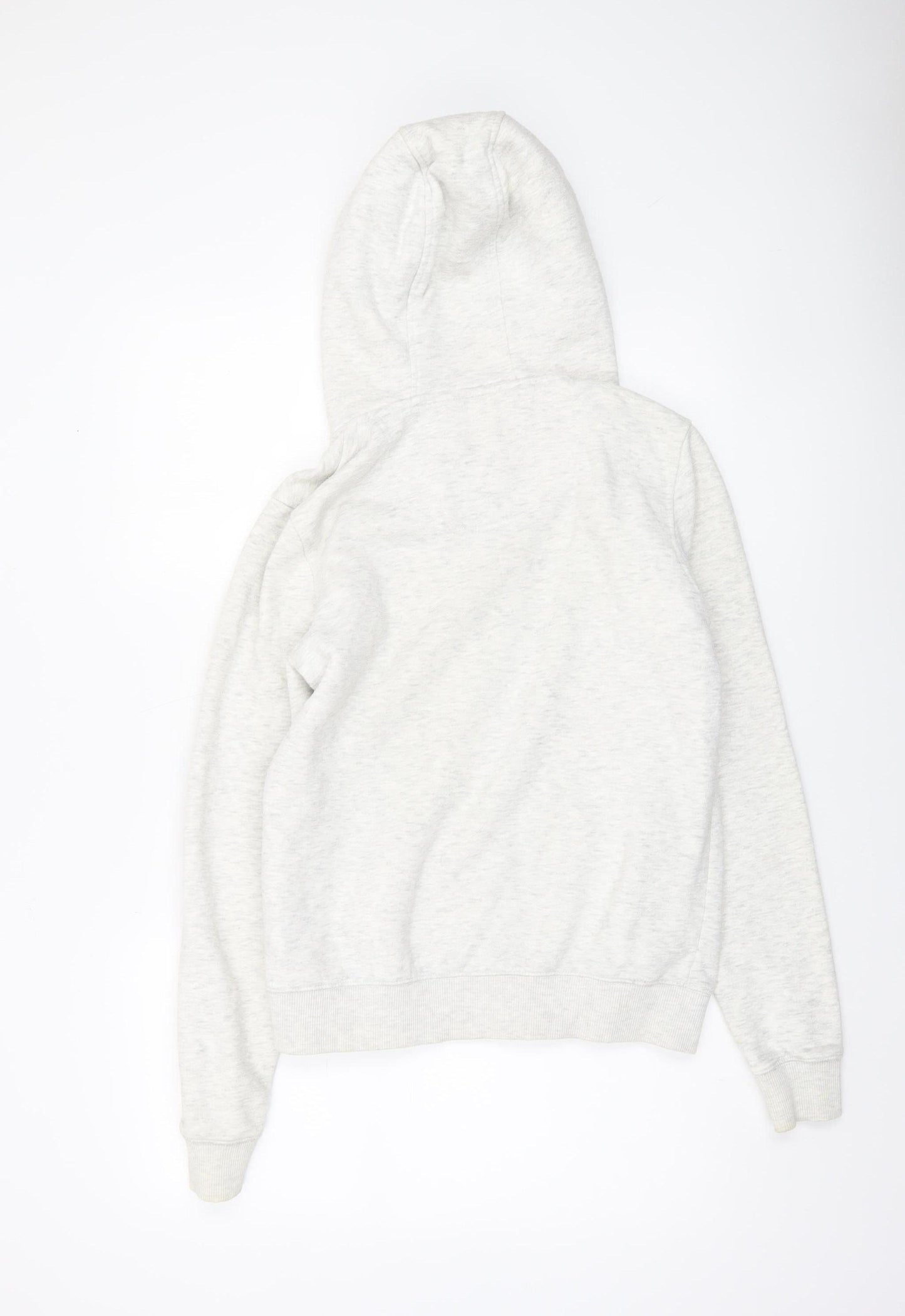 SoulCal & Co Women Grey Full Zip Hoodie UK 12 Cotton Blend Casual