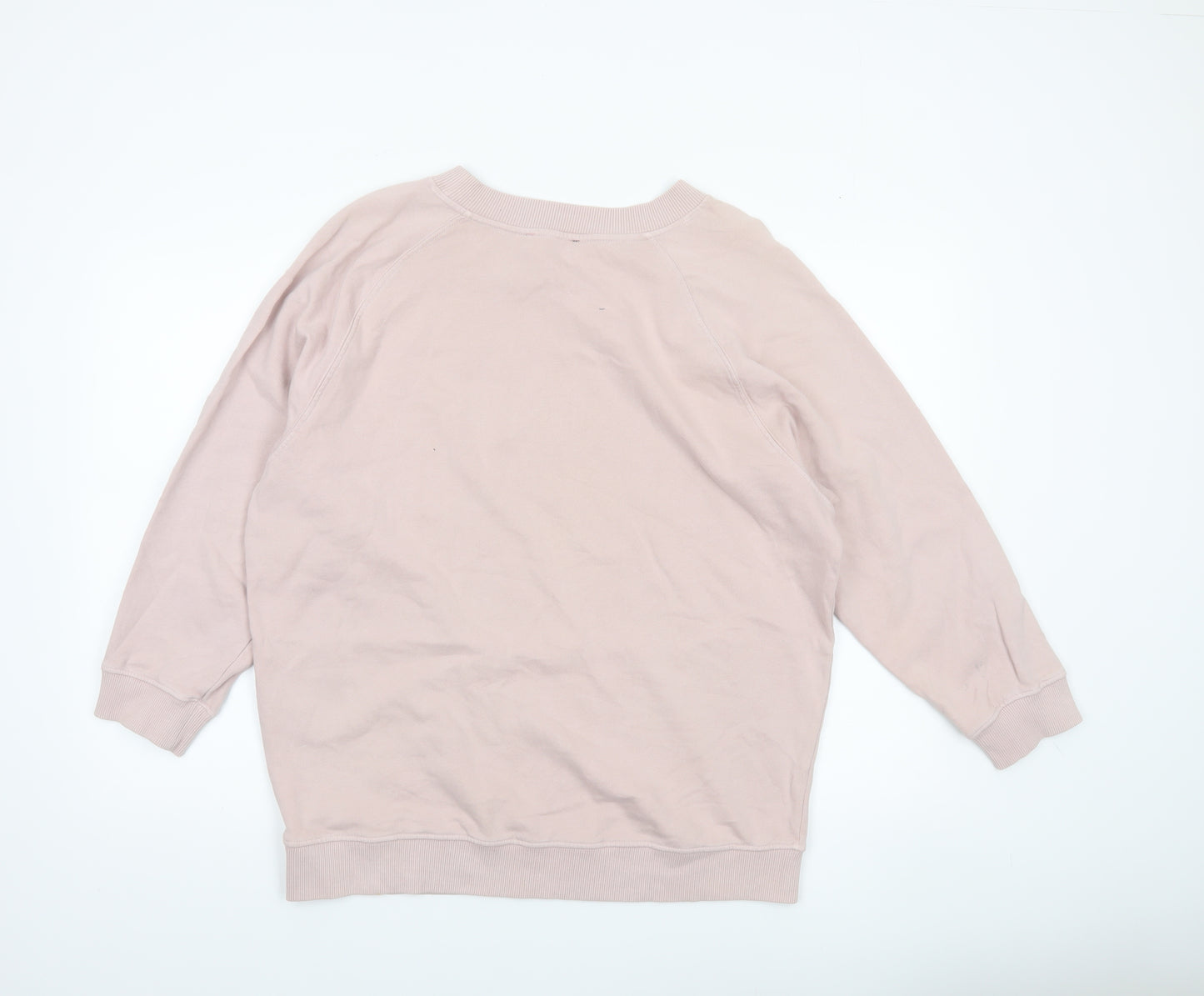 BDG Women Beige Cotton Pullover Sweatshirt Size L