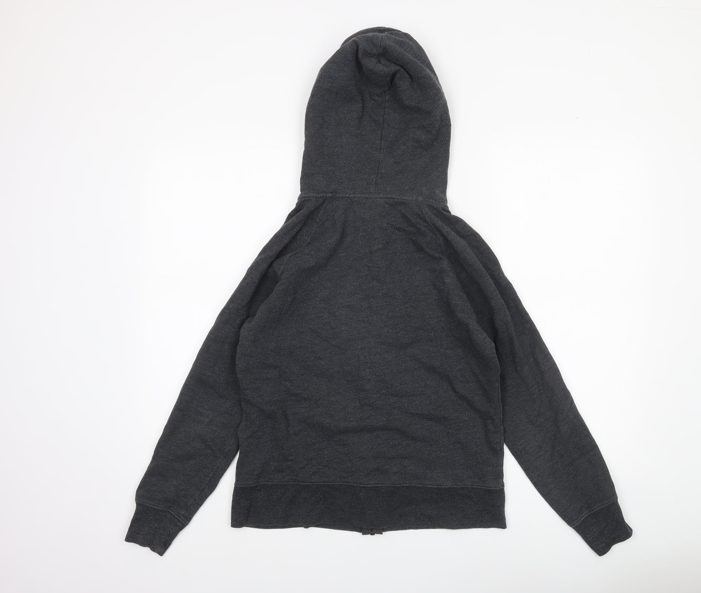 GAP Womens Black Full Zip Hoodie Sweatshirt Size M Cotton Blend