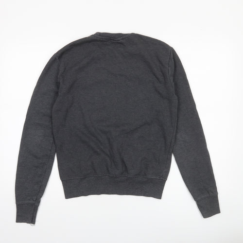 Buzz Aldrin Mens Grey NASA Logo Pullover Sweatshirt XS