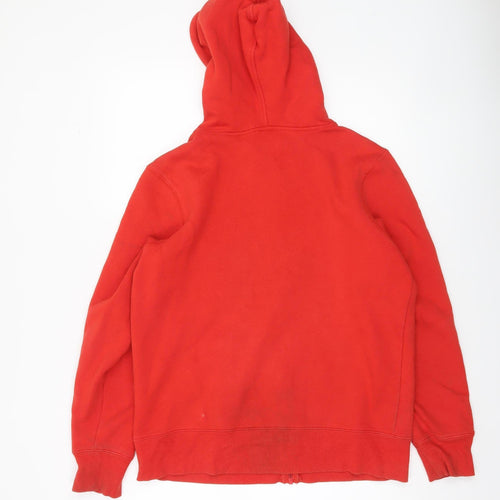 Canterbury Men's Red Full Zip Hoodie Size S Sports Fleece