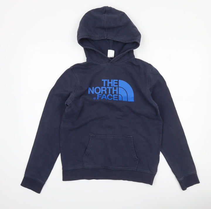 The North Face Boys Blue XL Pullover Hoodie Sweatshirt Cotton Logo