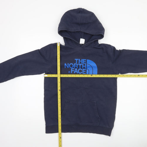The North Face Boys Blue XL Pullover Hoodie Sweatshirt Cotton Logo