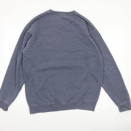 QED London Men's Blue NYC Brooklyn Sweatshirt M Crew Neck