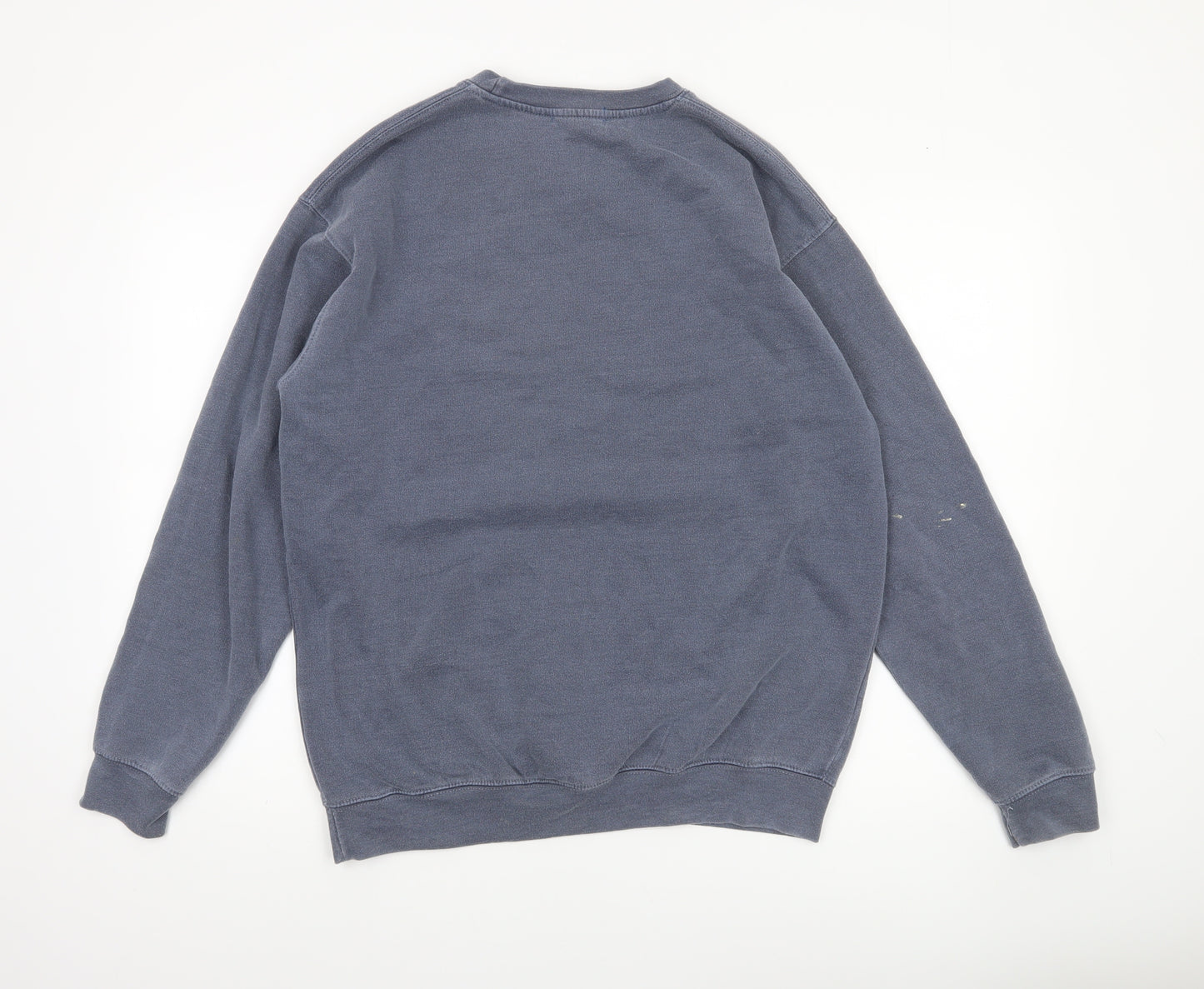 QED London Men's Blue NYC Brooklyn Sweatshirt M Crew Neck