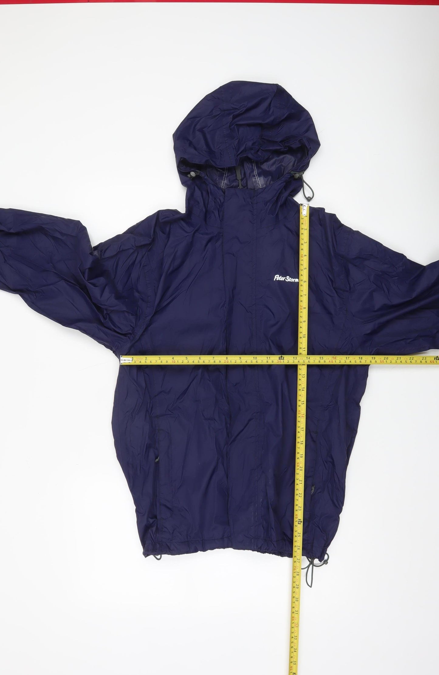 Peter Storm Men's Blue Waterproof Hooded Rain Jacket Size S