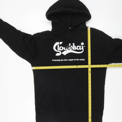 Blanks Factory Men's Black Pullover Hoodie S Graphic Print