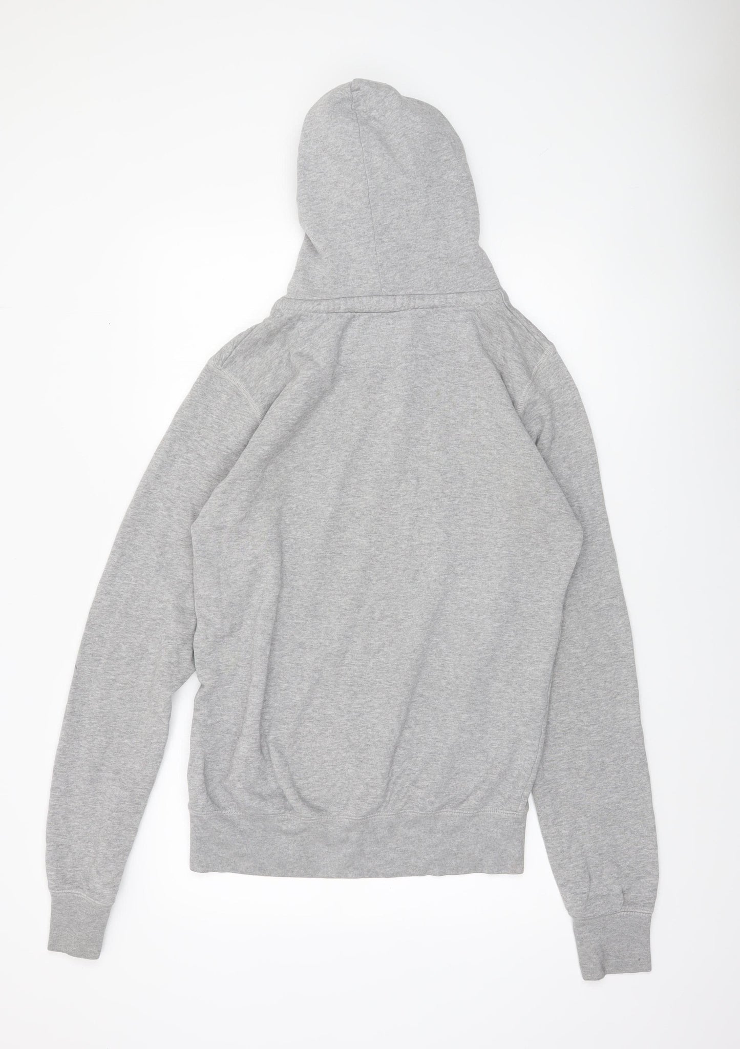 Criminal Damage Men's Grey Pullover Hoodie Large Logo Print Fleece