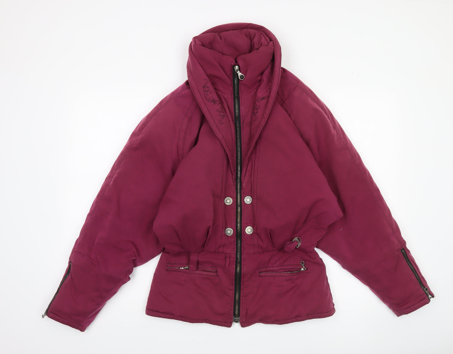 Nils Women's Purple Size 12 Ski Jacket Winter Puffer Style