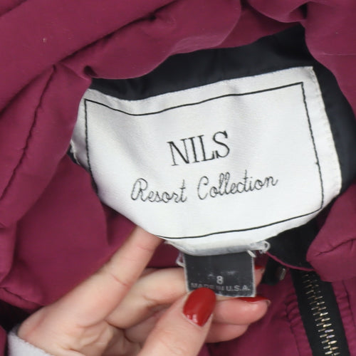 Nils Women's Purple Size 12 Ski Jacket Winter Puffer Style