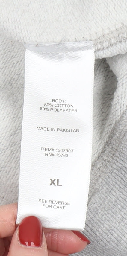 Champion Men's Grey XL Pullover Sweatshirt Classic Logo Crewneck