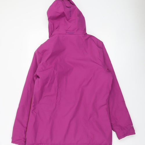 Regatta Womens Pink Waterproof Hooded Rain Jacket UK 12