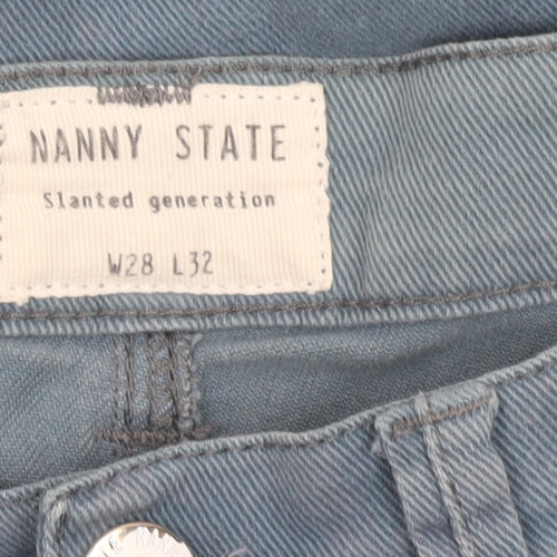 Nanny State Men's Blue Slim Fit Skinny Denim Jeans W28 L32