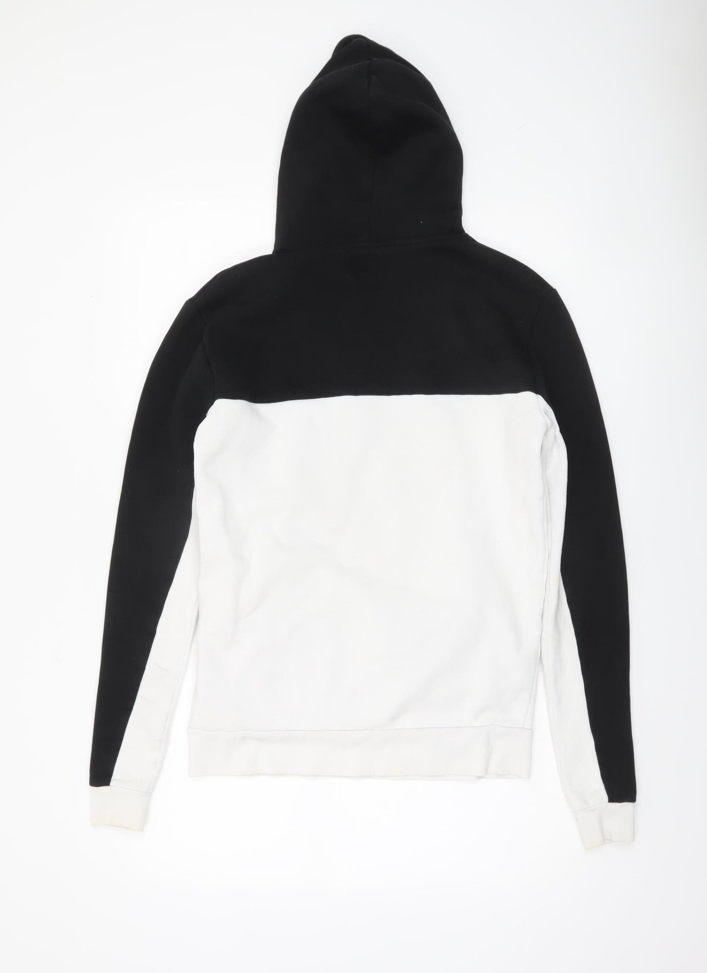 11 Degrees Men's Black White Pullover Hoodie XS Regular Fit