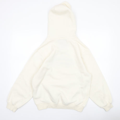 Threadbare Women’s Ivory Pullover Hoodie XS Cotton Blend Aspen Print
