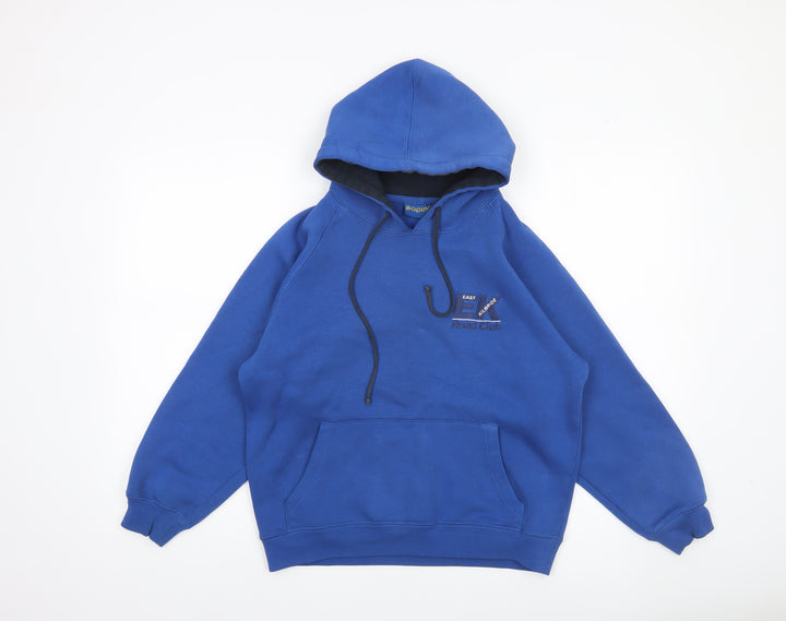 Papini Boys Blue Pullover Hoodie XS Cotton Blend Hooded Sweatshirt