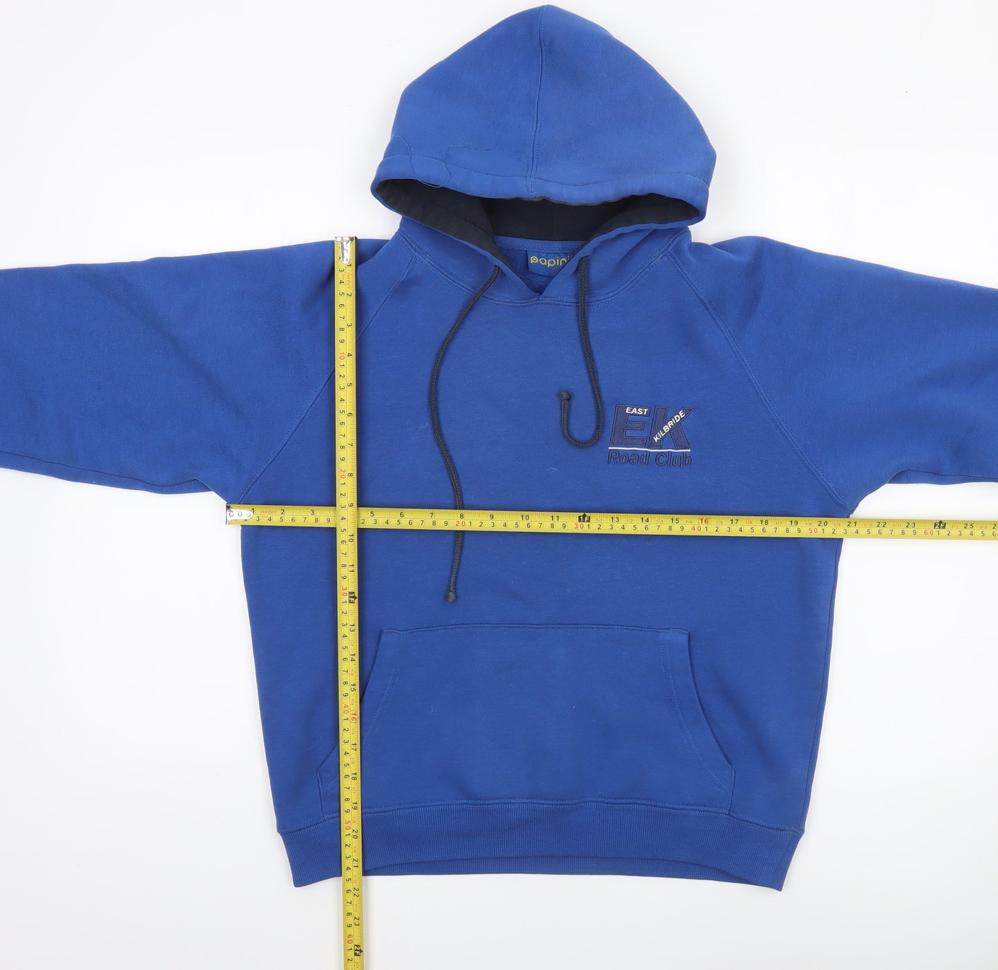 Papini Boys Blue Pullover Hoodie XS Cotton Blend Hooded Sweatshirt