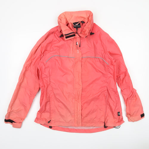 Dare 2b Women's Pink Waterproof Hooded Rain Jacket Size 16