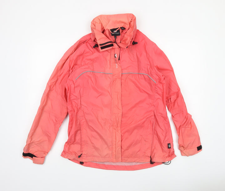 Dare 2b Women's Pink Waterproof Hooded Rain Jacket Size 16