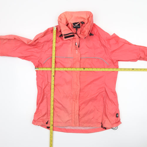 Dare 2b Women's Pink Waterproof Hooded Rain Jacket Size 16