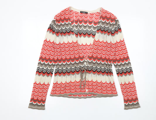Dunnes Women Multicoloured Knit V-Neck Cardigan Size 12