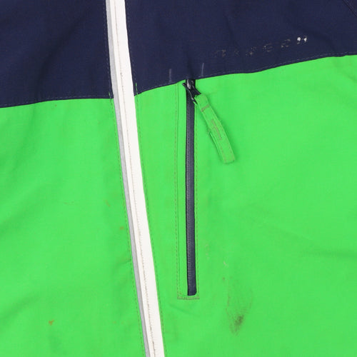 Regatta Boys Green Blue Waterproof Ski Jacket Age 11-12 Years Hooded