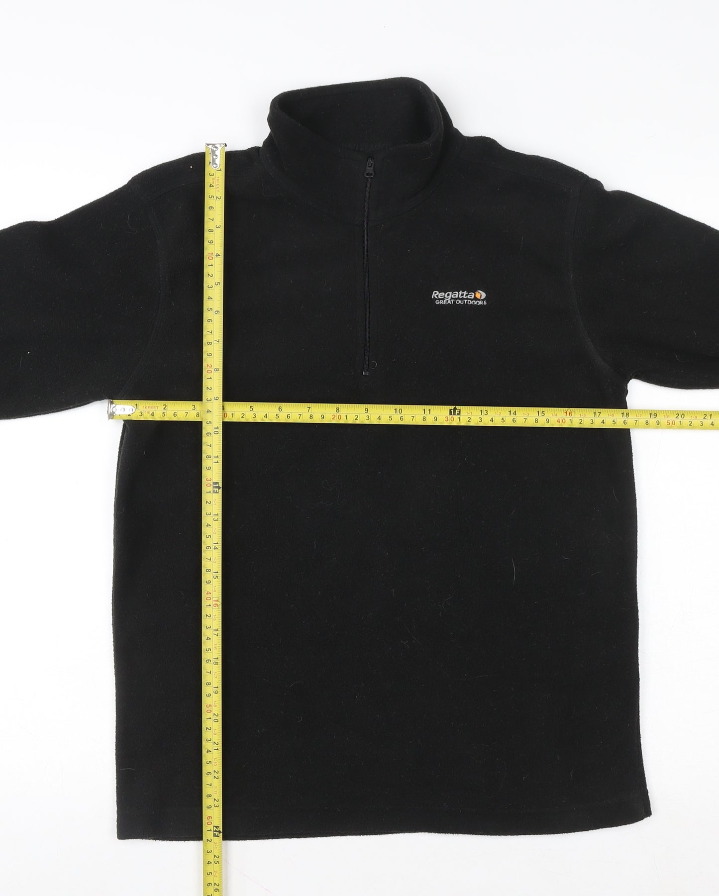 Regatta Men's Black Fleece 1/4 Zip Pullover Sweatshirt Size S
