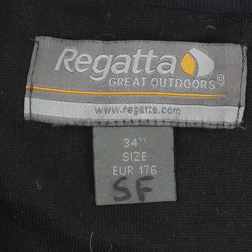 Regatta Men's Black Fleece 1/4 Zip Pullover Sweatshirt Size S