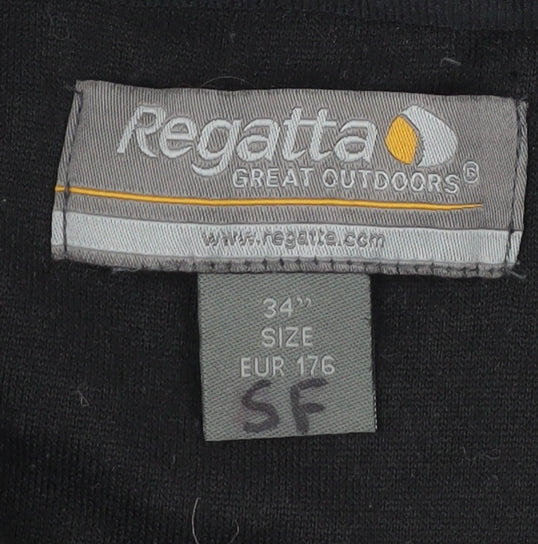 Regatta Men's Black Fleece 1/4 Zip Pullover Sweatshirt Size S